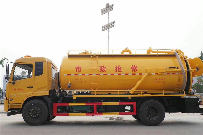 國(guó)六東風(fēng)天錦一體式14方 清洗吸污車(chē)